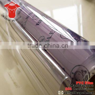 high quality pvc super clear film manufacture