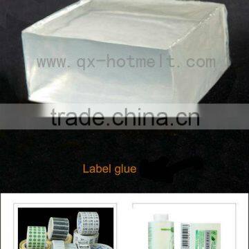 Great stick adhesion, High grade transparent hot melt glue for label stick