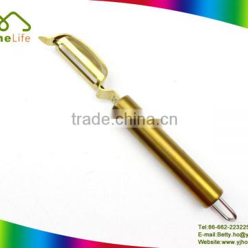 Gold color food contact durable stainless steel carrot peeler