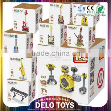 plastic LOZ diamond blocks assemble toy musical instrument set DE0262191