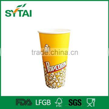 Various Size Disposable Biodegradable Cinema Paper Cups for Popcorn