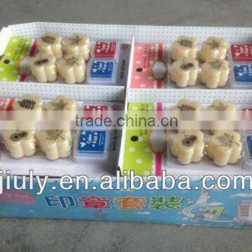 2014 Fashion flower Toys Stamp with blister For Kids and idea for school