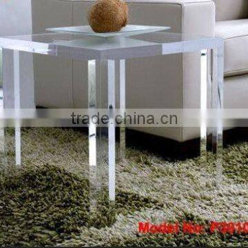 square lucite dinner table