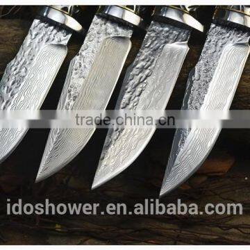 Sharp Blade Engraved Hunting Knife Camping Knife