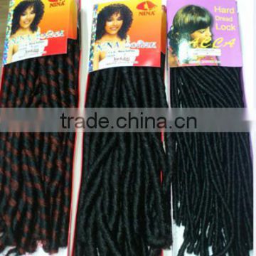 Synthetic dreadlock hair braids ,hair bulk for black women