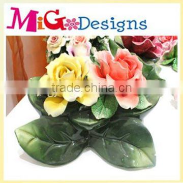 Decor Ceramic flowers painting