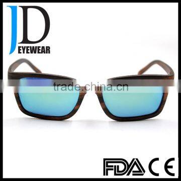 Hot Sale Slim Lamination Wooden Sunglasses High Quality Walnut Wooden Sunglasses With Spring Hinge