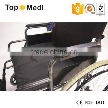 Economic Heavy Duty Extra Wide Seat Steel Manual Wheelchair for Fat Patient/Silla de ruedas manual para los gruesos