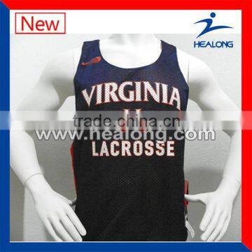 100% Polyester Tricot Mesh Team Usa Lacrosse Jerseys