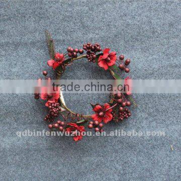 New arrival,Decorative Artificial Flower Candler,artificial red candler