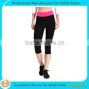 2016Womens Yoga Capri Tights Exercise Running Fitness Pants Leggings