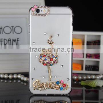 New Luxury 3D Bling Rhinestone pc Hard Phone Back Cover Case for Iphone 6s photo-4