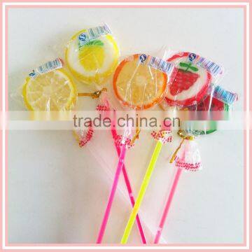 Fruit Flat Lollipop Cheap Sweet Handmade Candy