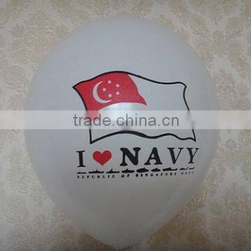 Factory price advertising round balloons with flag printed/Aimin balloon