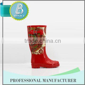 Made in china Customised designs the owl rain boots