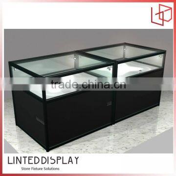 Acrylic and class made led light box with locks for watch/jewellery