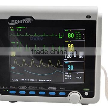 8 inch veterinary/vet Patient Monitor ecg temperature spo2 for animal with Thermal recorder RPM-9000V2