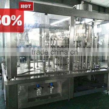 50% discount and quality guarantee 500ml glass bottle washing filling capping machine