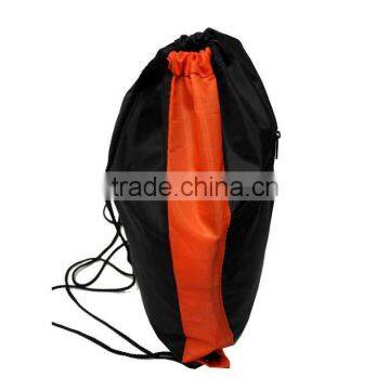 210D Polyester Colorblock Drawstring Backpack photo-3