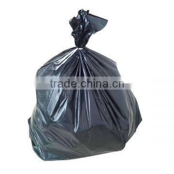 Large black plastic garbage bag