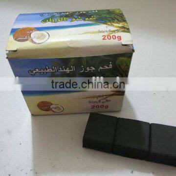 Coconut Shell Raw Material Cubic Shisha Charcoal