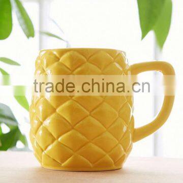 2015 New Ceramic 3D 14OZ Pineapple Mug photo-3