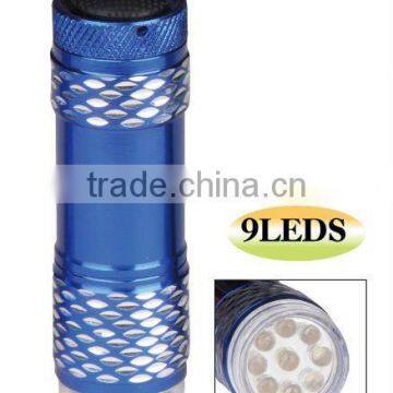 Super Bright Aluminum 9 Led Flashlight