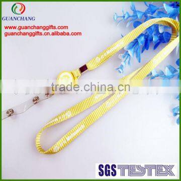 custom plastic name card yoyo holder lanyard rope