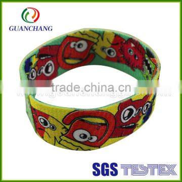China Wholesale High Secure Fabric Wristband With Plastic Fastener photo-4