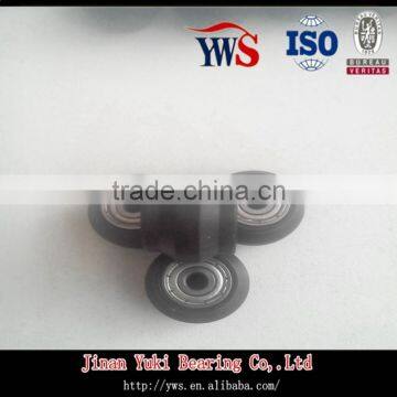 Black Polyurethane Coated Dual V-groove Bearing 623zz Customize Wheel Ball Bearing 623 photo-2