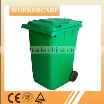 240L plastic street dustbin with hood