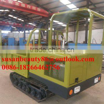 mini compact crawler dumper for oil palm transporting