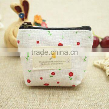 fashion retro canvas zero purse/lovely coin purse/key bag