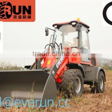 New EVERUN Brand CE/ Euro 3 Abgas geprueft 1.6 Ton Wheel Loader mit 0.8m3 Schaufel