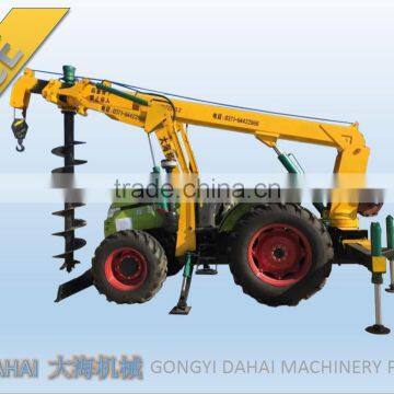 Tractor Mounted Solar Poles Erection Machine photo-4