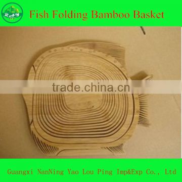 Kitchen Bamboo Folding Basket