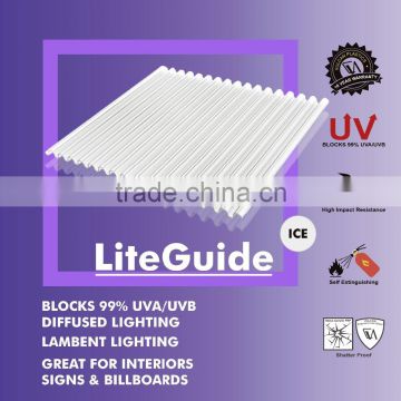 Translucent Polycarbonate Corrugated LED MINI Sheet (LiteGuide MINI)