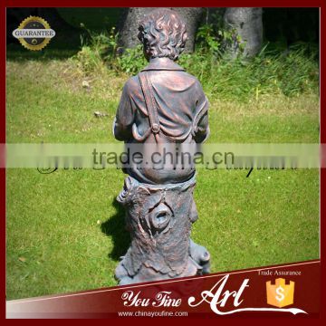 High Quality Customized Bronze Boy Reading Statue photo-3
