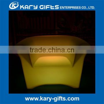 DMX Lighting Light Up Sofa/DMX Wireless Outdoor Plastic Sofa