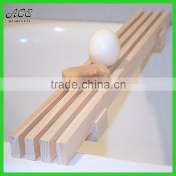 Wooden towel holder for bath crock