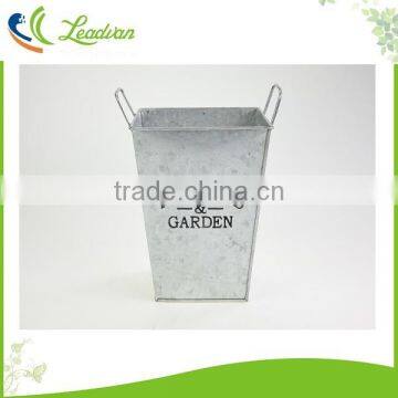 Large Galvanized Metal Flower Vase for Centerpieces photo-2