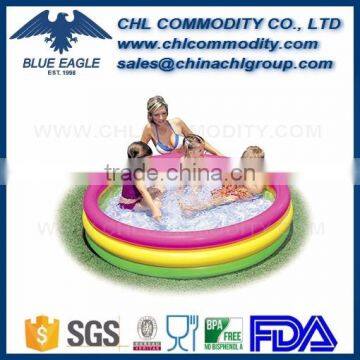 Hotsale inflatable stars kid 2 ring circles swimming pool for gift