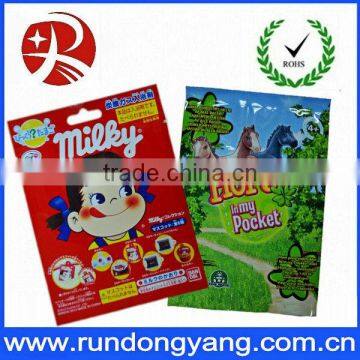 Plastic food bag for packaging candy