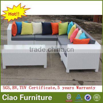 Colorful Outdoor Patio Wicker Sofa Outdoor Furniture photo-5
