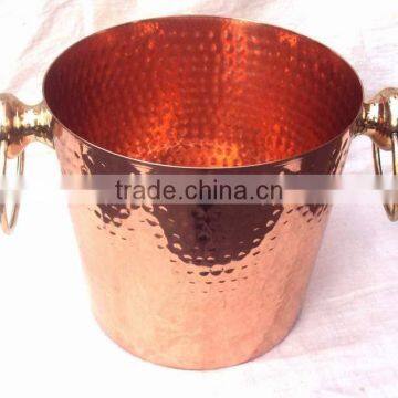 BPA FREE SOLID COPPER ICE BUCKET, 100% PURE COPPER WINE COOLER photo-2