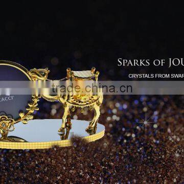 24K Gold Plated Camel With Hump and Photo Frame Best Tableware photo-6