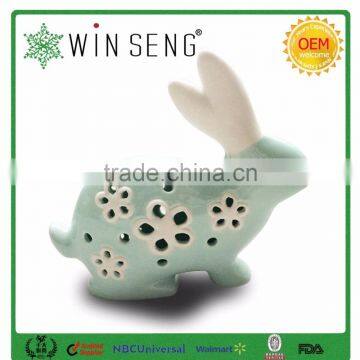 Ceramic Rabbit Shape Home Decor With Hollowed Out Shape photo-2