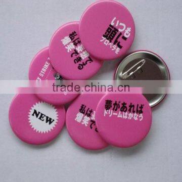 High quality custom metal pin button badge for promotional gifts and souvenir