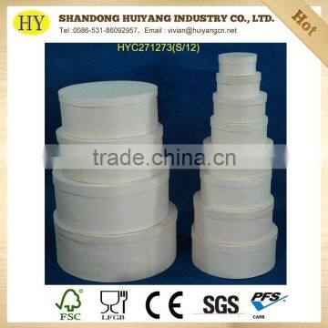 FSC poplar round wood boxes for gift packing
