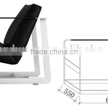 Modern Metal Base Designer French Arm Chair photo-2